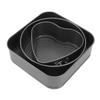 3pcs Carbon Steel Springform Pan Set Removable Bottom Cheesecake Pan Set  Home Kitchen DIY Baking