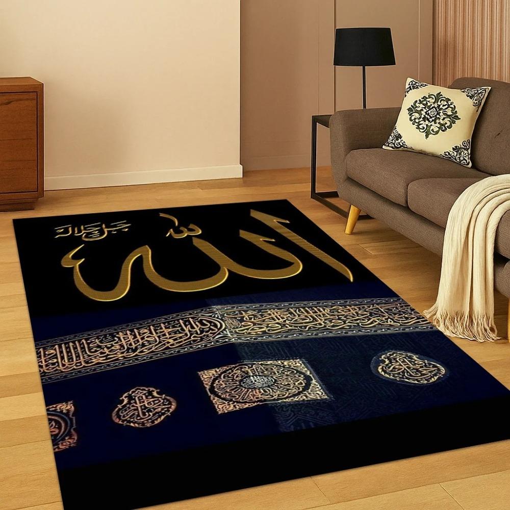 Muslim Islam Prayer Kneelin Carpet Rug Mat for Living Room Sofa Home Bedroom Doormat Kitchen Decor Living Room Decoration Rugs