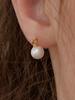 Obla Pearl Stud Earring_Heart Je014