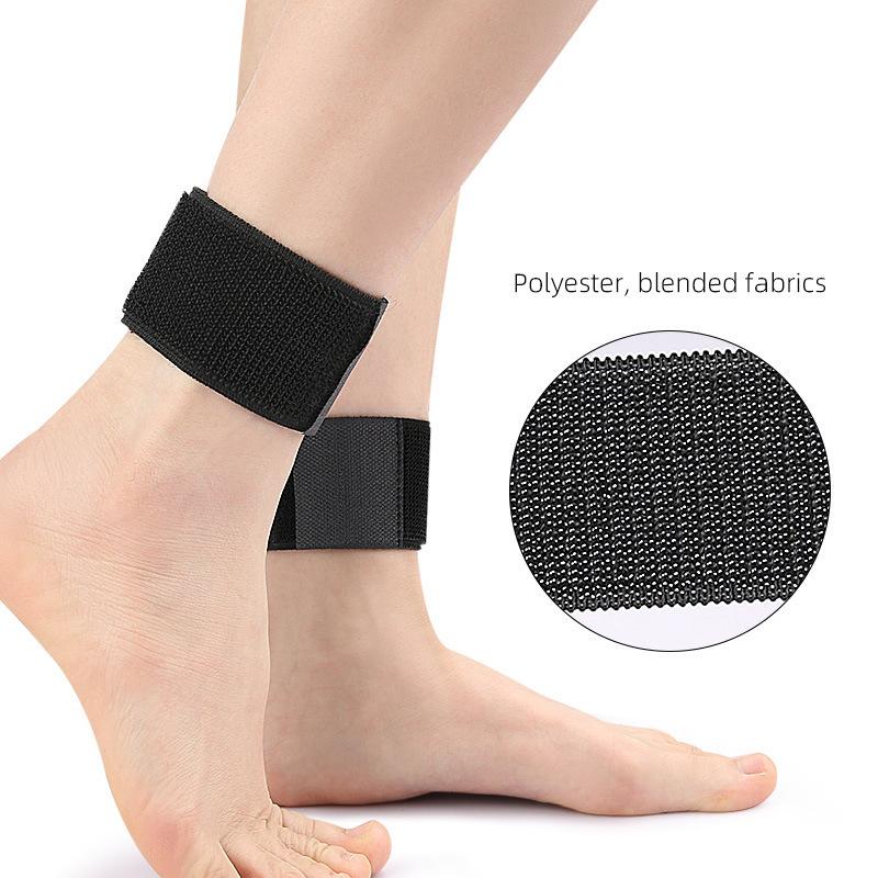 1 Pair Black Adjustable Ankle Support Strap – Elastic Exercise and Injury Prevention Protective Gear