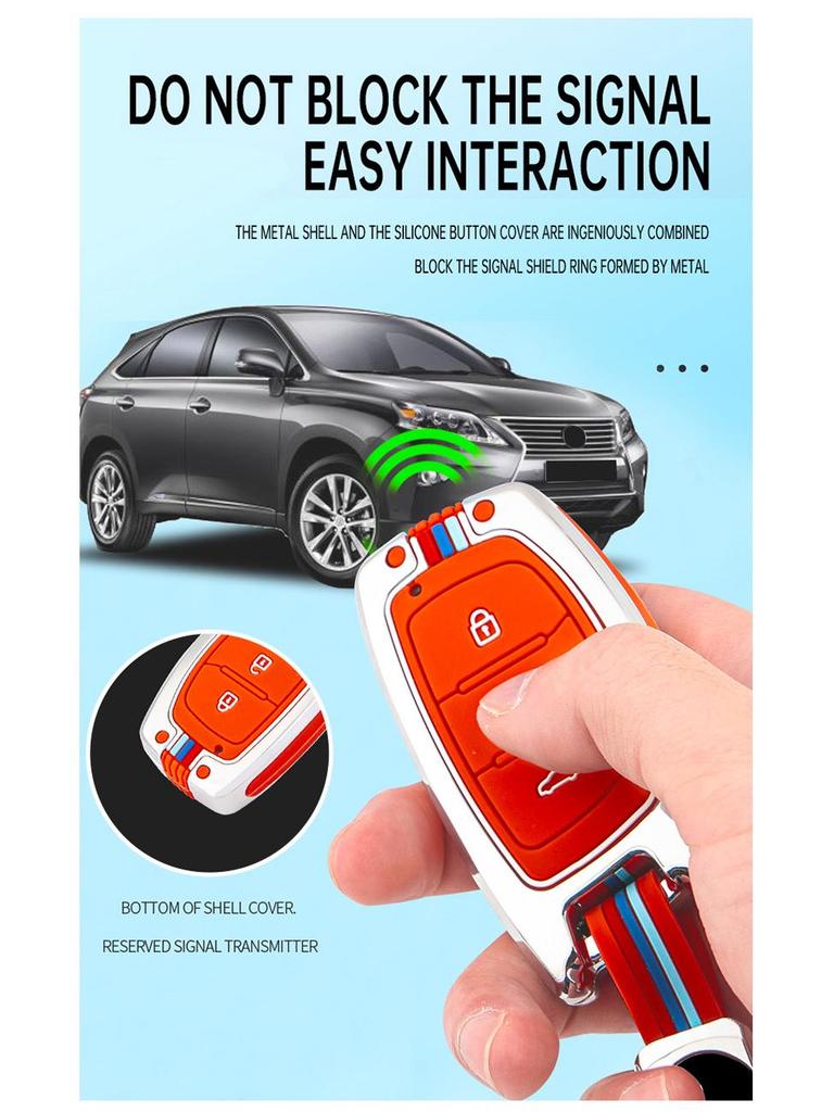 Premium Key Cover for Beijing Hyundai ix35, Lingdong, Mingtu, Langdong, Yuedong, Rena, and Festa