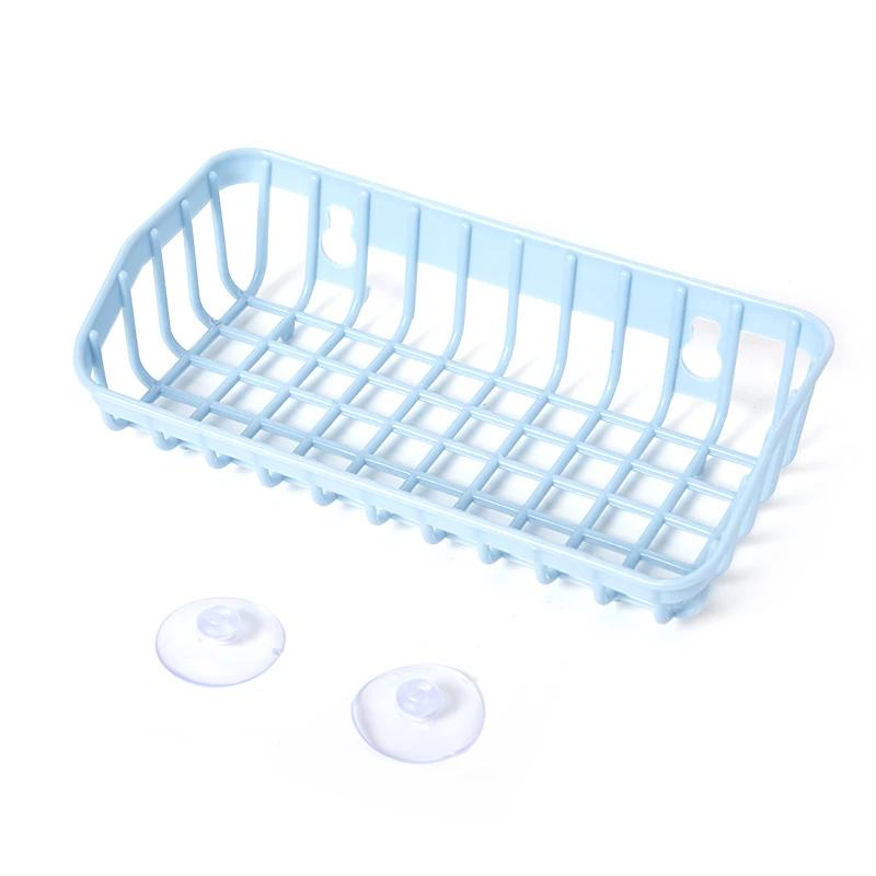 Wall Hanging Sink Drain Basket Kitchen Storage Rack with Suction Cup Bathroom Shelf Home Decoration Organizer Kitchen Gadgets