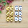 2pcs Big Chinese Gold Ingot Ornament Yuanbao Fengshui Decor Mascot Metal Crafts Auspicious Lucky Crafts Moving House Home Decor