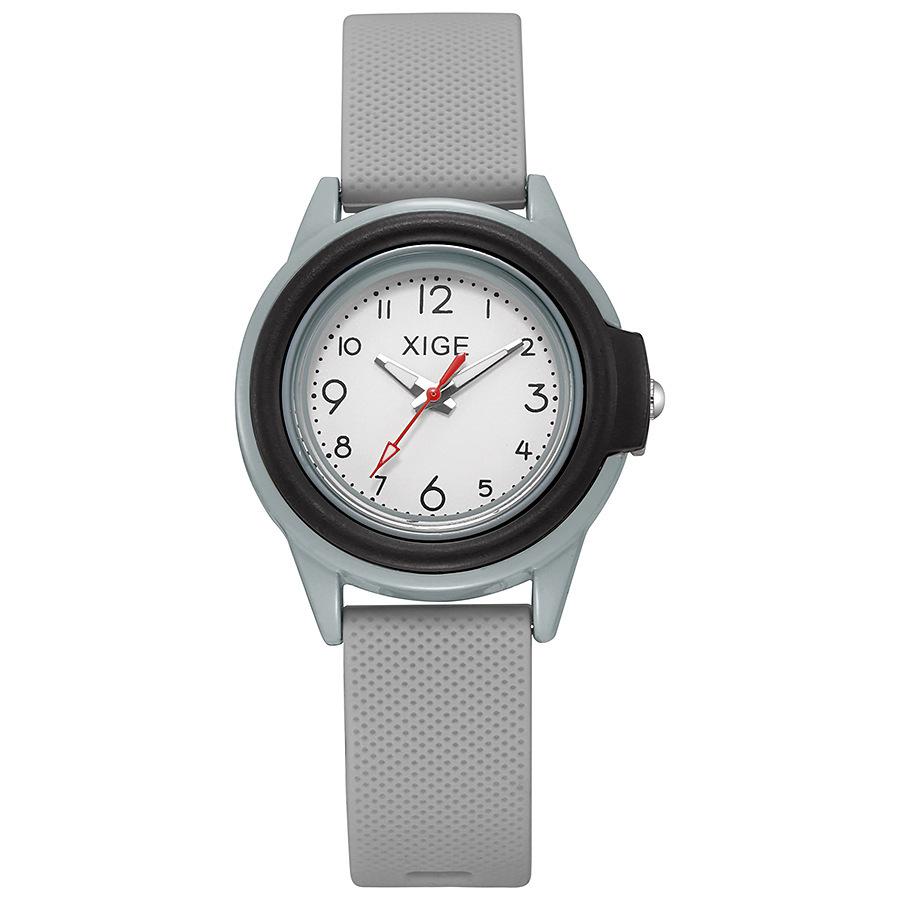Simple Digital Test Student Watch Candy Color Couple Niche Waterproof Quartz Watch Women S Watch серый
