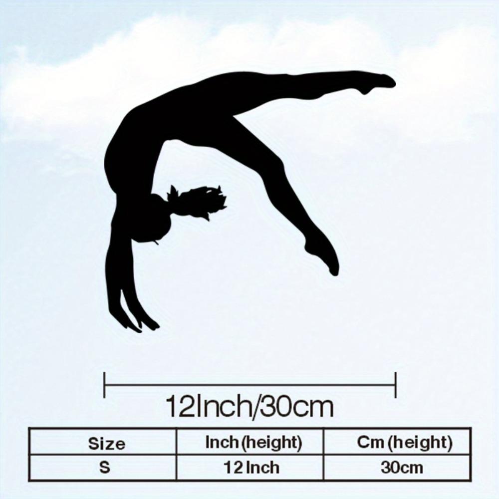

Metal Wall Art Gymnast Iron Statue Dynamic Dancer Decor Weather Resistant Vintage Farmhouse Hanging Ornament for Living Room Studio Christmas Gift S/30CM/12Inch
