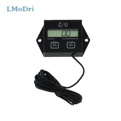LMoDri מד טכומטר דיגיטלי למנוע מד שעות עבודה טכומטר עמיד למים מד סל"ד מנוע תצוגת LCD עבור אופנוע ימי מסור שרשרת אופנוע שטח