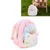 Cute Cartoon Backpack Soft Plush Toy Backpack Compact Schoolbag with   Strap for Girls Kids Toddlers