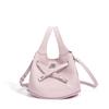 Light luxury commuter handbag bag exquisite first-layer cowhide vegetable basket bag genuine leather spring and summer new shoulder bucket bag