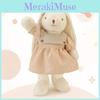 Großes Lily Rabbit Plüschtier Schlafkissen Geschenk Mit Kariertem Kleid Und Schleifen Dekoration Für Mädchen Und Kinder