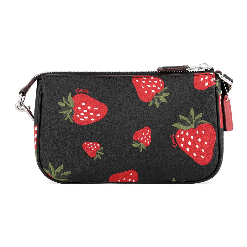 New COACH Nolita Canvas With Leather Mahjong Bag Shoulder Bag Handbag Shoulder Bag Small Size Women's Black CH533-SVA47