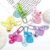 Heart Keychain Korean Style Key Chain Girl Cute Keyring Earphone Cover Purse Backpack Ornament Accessories