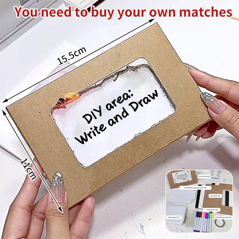 Love Puzzle Recording Greeting Card Flame Burning Valentine'S Day Greeting Card Girlfriend Lovers Birthday Gift Decoration gIft