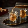 2/4 Stück 50ml Golf Whiskeygläser doppelwandig Kristall Whiskey Cocktailglas waschbar Schnapsgläser für Hausbar Party Golfgeschenke