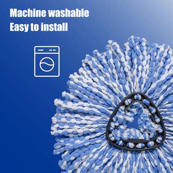 Mop Replacement Pad Strong Decontamination Mop Accessories Fiber Rotary Mop Triangle Mop Head Pad for O-Cedar EasyWring RinseClean