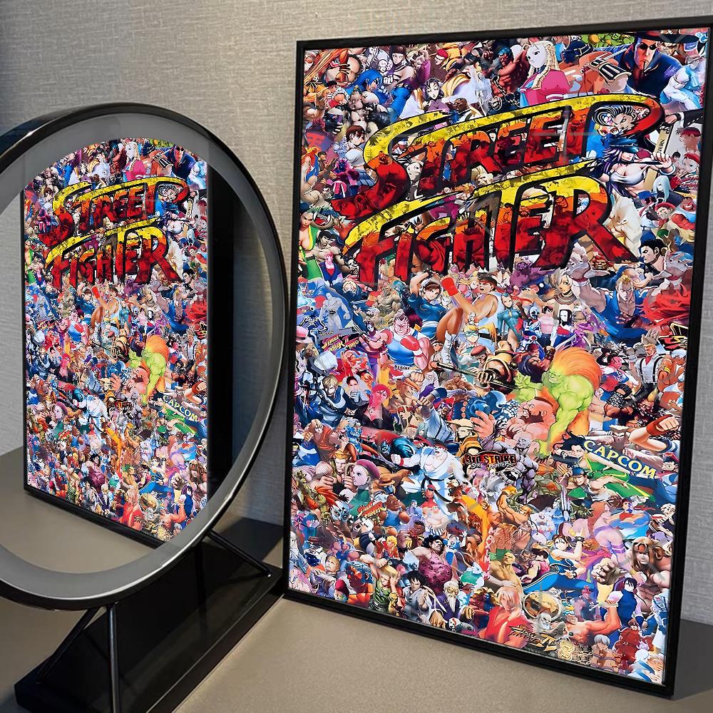 

Игра S-STREET F-FIGHTER Плакат Аниме Постеры Наклейки HD Качество Настенное Искусство Ретро Постеры для Домашнего Декора Комнаты Kawaii 21cm×30cm NoFrame