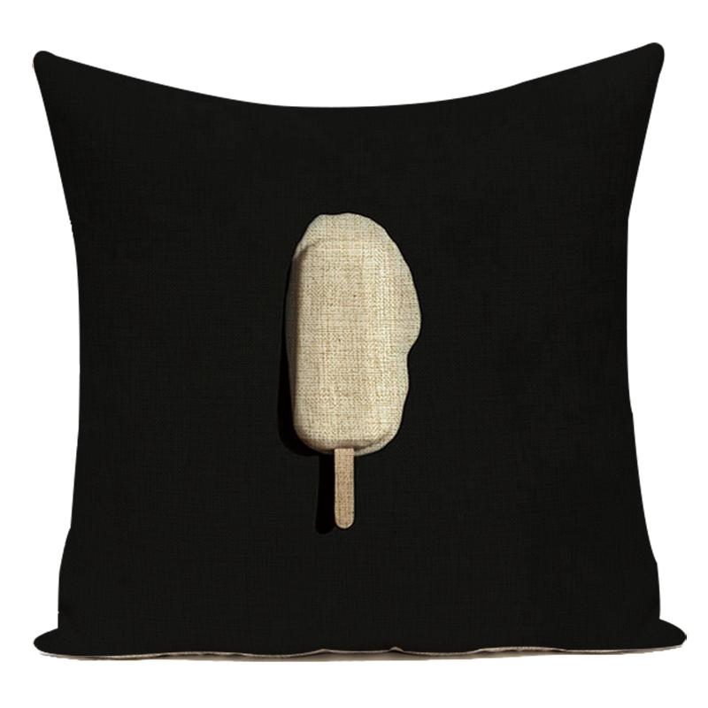 Motto Letters Printed Home Decor Cushion Covers Polyester Black White Pillow Cover Sofa Bed Car Decorative Pillow Case