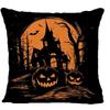 Spooky Halloween Pillowcases: Pumpkin, Castle & Bat Designs for Festive Decor Sofa cushion cover, holiday party decoration, gift