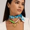 Ethnic Style Sweet Pendant Necklace Personality Bag Accessories Creative Colorful Headscarf  Male