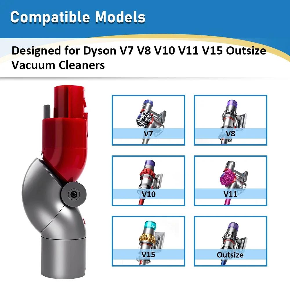 Quick Release Top Bottom Adapter Accessories For Dyson V7 V8 V10 V11 V15 Vacuum Cleaner Part Low Reach Adaptor Spare Parts