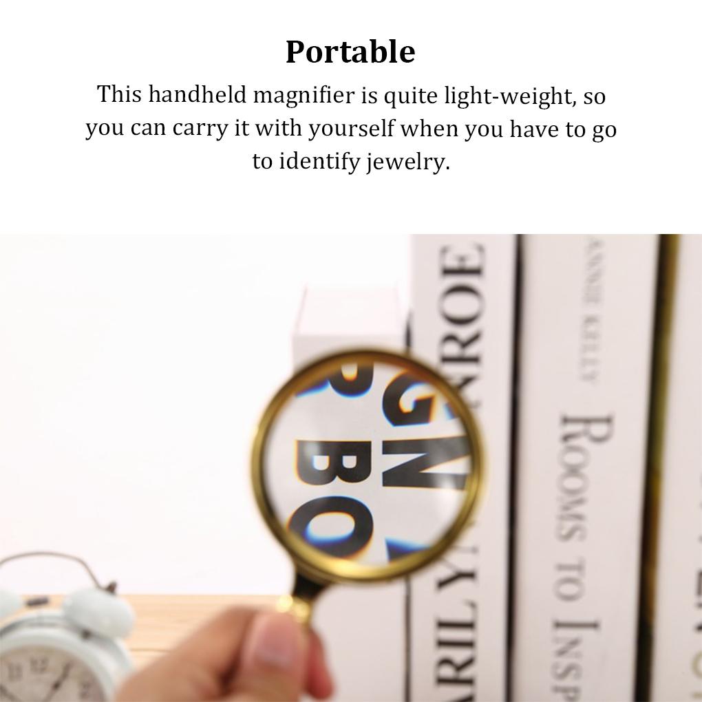 10x Reading Magnifiers Useful Premium Glass Material Portable Loupe Multi-functional Easy To Use Simple Watching Tool Jewelry