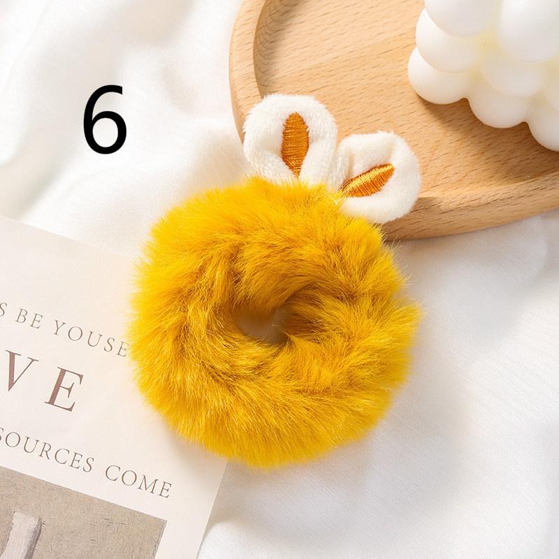 Autumn and Winter Rabbit Ears Fluffy Hair Ring Tied Hair Female Hair Head Rope