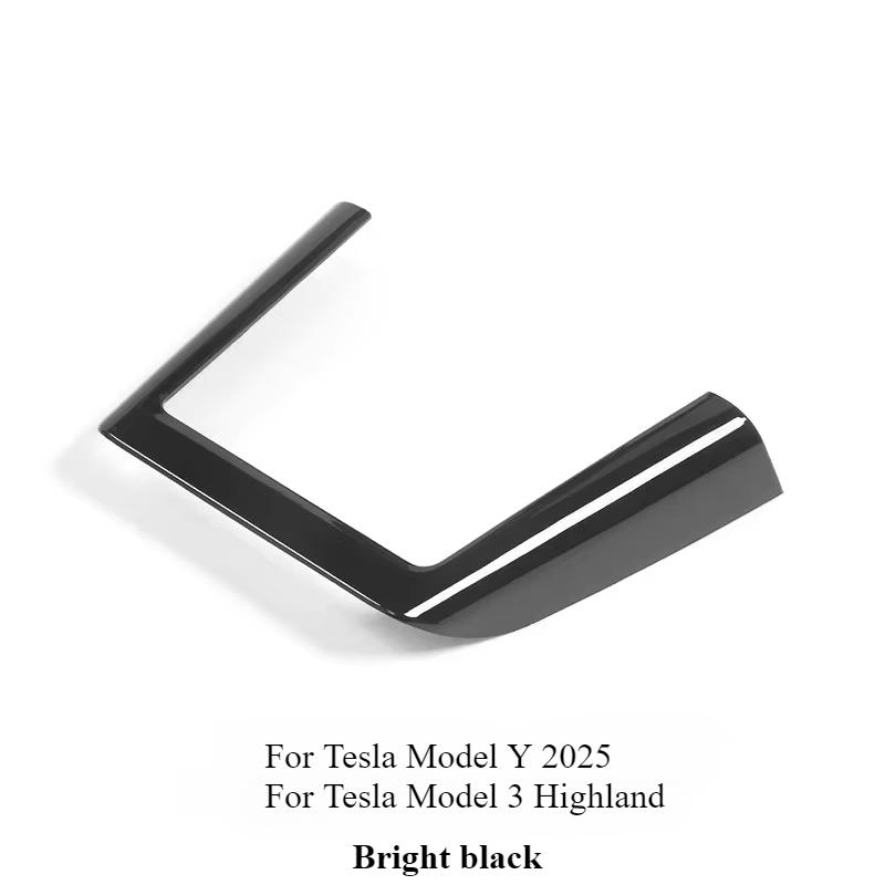 For Tesla Model Y Launch 2025 Model 3 Highland 2024 2025 Central Control Wireless Charging Panel Side Trim Strip Car Accessories