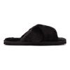 Puma  Fluff X Strap Slide Black Women Sneakers White 384936-01