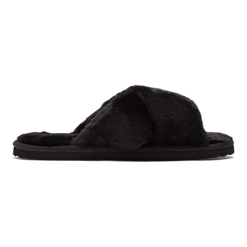 Puma  Fluff X Strap Slide Black Women Sneakers White 384936-01