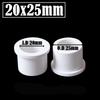 5Pcs/Lot I.D 20/25/32/40/50/63mm PVC Bushing Reducer Connector White PVC Pipe Joints Garden Water Supply Tube Reducing Union