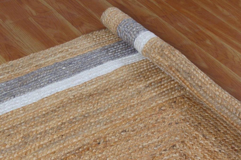 Jute Indoor & Outdoor Rug Handmade Natural Rug for Any Space Look Rustik Decor For Any Space Area