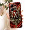 For Xiaomi Redmi Note 13 Pro 4G Case for Note13 Cover Initial Letter Crown Soft Silicone for Redmi Note 13Pro 5G Phone Capa