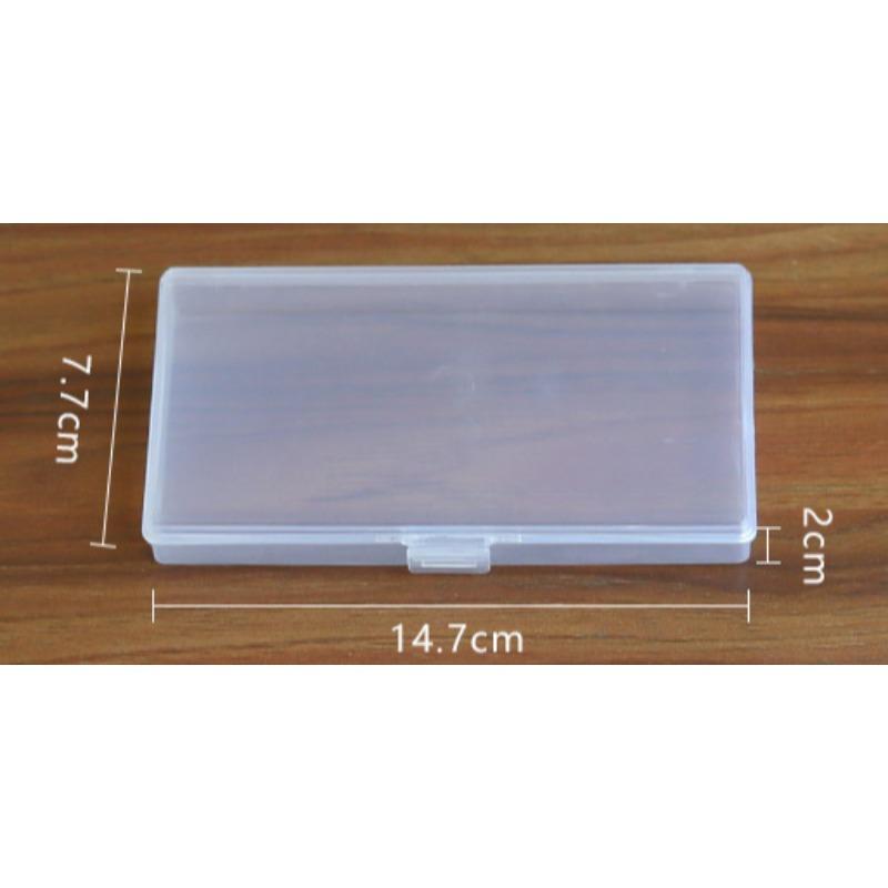 1Pcs Stationery Holder Stickers Office Plastic Storage Box Organizer Manual Account Container Tool Case Mini Transparent Box