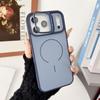 Magnetic Lens Bracket Phone Case for iPhone 17 Pro Max, Apple 16, 15 & 14 - Two-color Skin Feel Protective Cover.