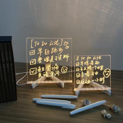 LED Note Board Colors Pen Reusable with 7 Easy To Use Glowing Acrylic