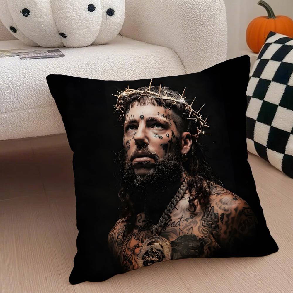 HipHop Underground SSuicideboys G59 Cushion Cover Throw Pillow Cover Hidden Button Durable Polyester Chair Cushion