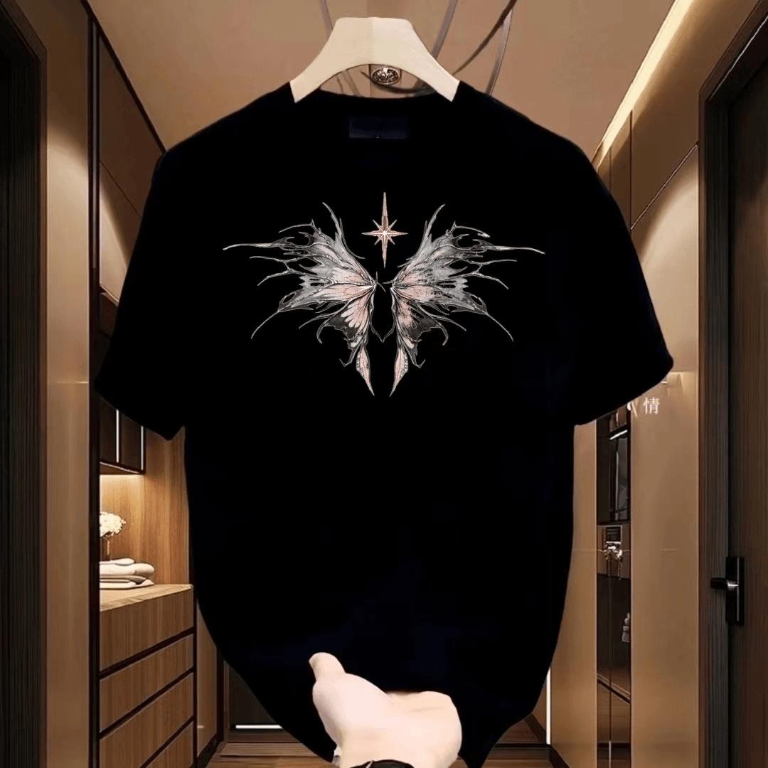 Summer Fashion Pure Cotton Printed Mens Tshirt 2026 New Style Trendy Casual Roundneck Casual Sportswear for Men S