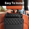 Bolsa de almacenamiento multifuncional para el respaldo del asiento del coche Bolsa de almacenamiento de cuero Bolsa de basura Bolsa de almacenamiento Almacenamiento de bote de basura para la mayoría de los modelos