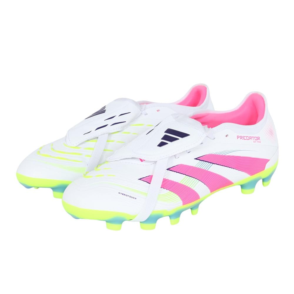 Adidas Predator Pro FT Soccer Unisex Footwear Lemon Size HG/AG Cleats, Adult, NTA44, White/Lucid Pink/Lucid (JR0444), 27.5cm