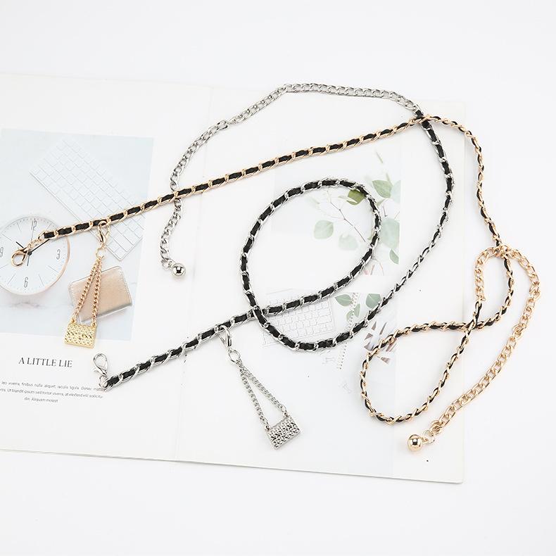 Metal Waist Chain Women'S Xiaoxiangfeng Trend Accessories Skirt Body Chain Sweater Suit Belt