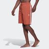 adidas Originals Adicolor Three Stripes Color Block Straight Leg Casual Shorts Men Shorts Orange HK7388