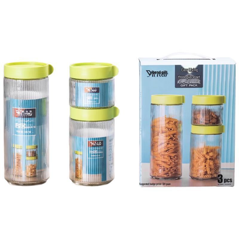 Glass Kitchen Storage Jars Set
