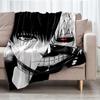 Tokyo Ghoul Theme Printed Blanket - Perfect for Couch, Bed, Travel & Outdoor Use | Machine Washable, Cozy & Durable.