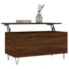 Coffee Table Brown Oak Look 90 X 44.5 X 45 Cm Engineered Wood