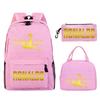 Star Peripheral Printing Primary And Secondary School Students Schoolbag Leisure Pencil Bag Children'S Portable Meal Bag Set