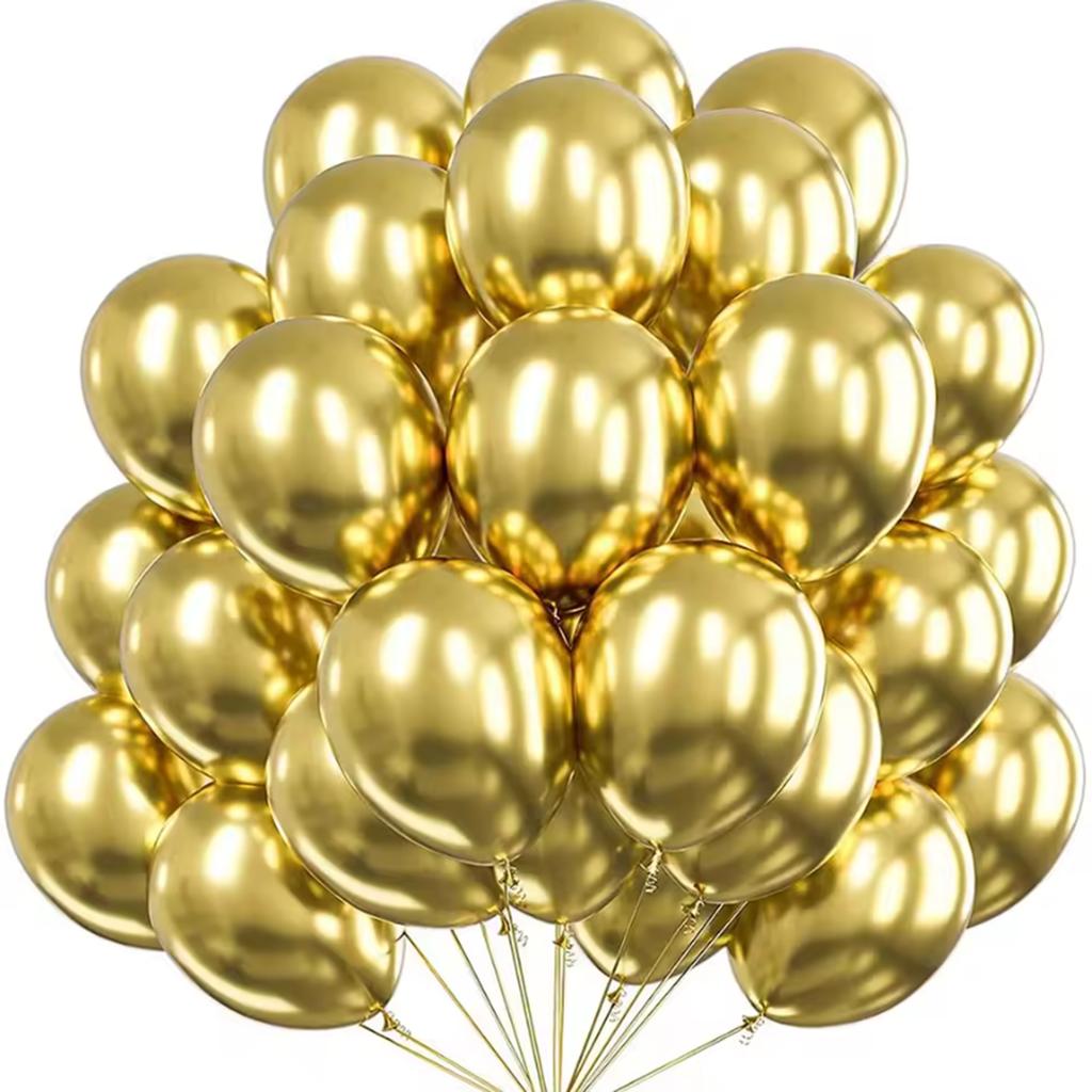 5/10/12inch Metal Purple Balloons Chrome Silver Blue Rose Gold Balloon Graduation Birthday Wedding Party Decorations
