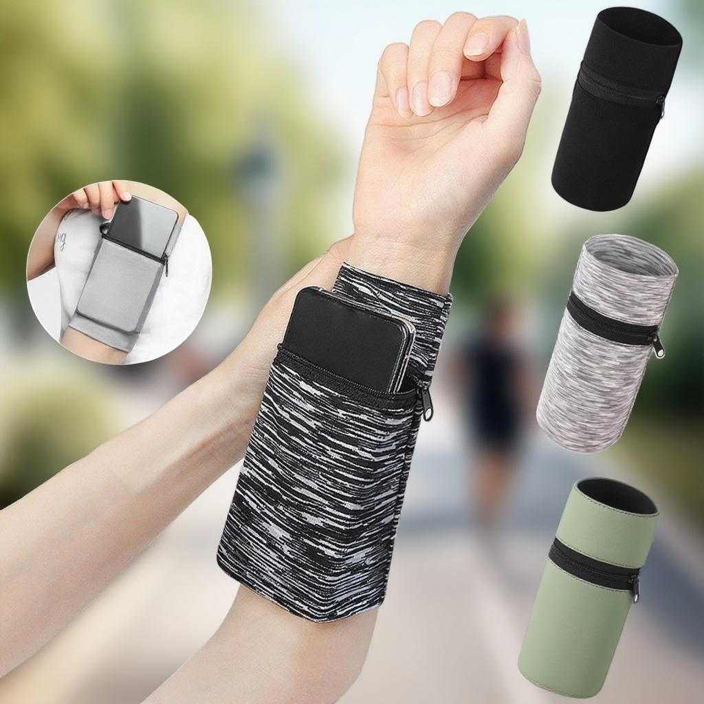 Lightweight Running Wrist Wallet Pouch for Phone Key Card Gym Fitness Sports Cycling Sweatproof Arm Band Bag