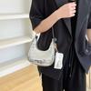 Stylish Minimalist Colorful Crescent Handbag Perfect For Spring And Summer Fashion