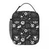 Benutzerdefinierte Fußball Sport Muster Lunchtasche Damen Warm Kühler Isolierte Lunchbox für Kinder Schule Kinder