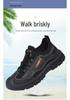 Men's Spring/Autumn Non-Slip Breathable Hiking Shoes - Versatile, Fashionable, Soft Sole, Wear-Resistant Casual Dad Shoes