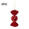 Holiday Hanging Decor for Christmas Trees Velvet Flocking Ornament Sparkly Rhinestones Red Candy Acorn Butterfly Tree Bows Reindeer Ornaments